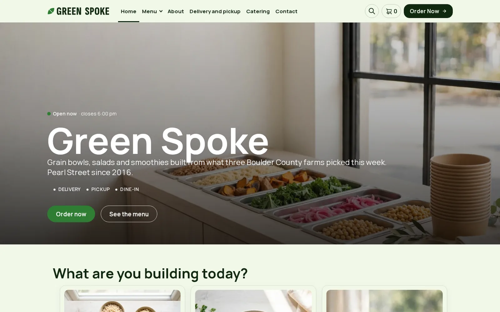 The Healthy demo home page