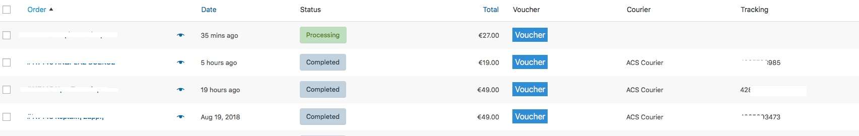 courier voucher settings woocommerce screenshot 3