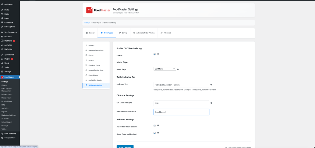 Setup QR Table Ordering on Restaurant