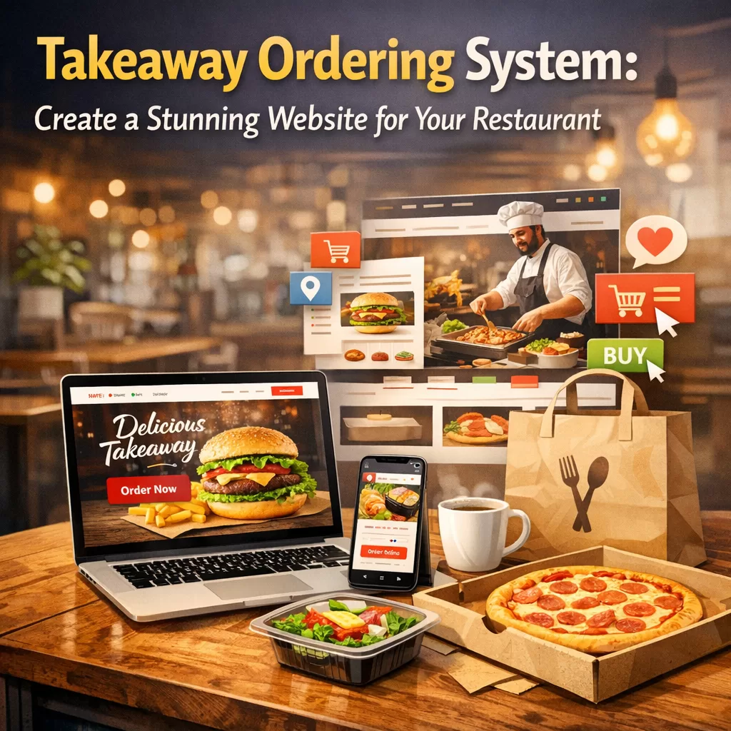 Illustration of Takeaway Ordering System: Create a Stunning Website for Your Restaurant