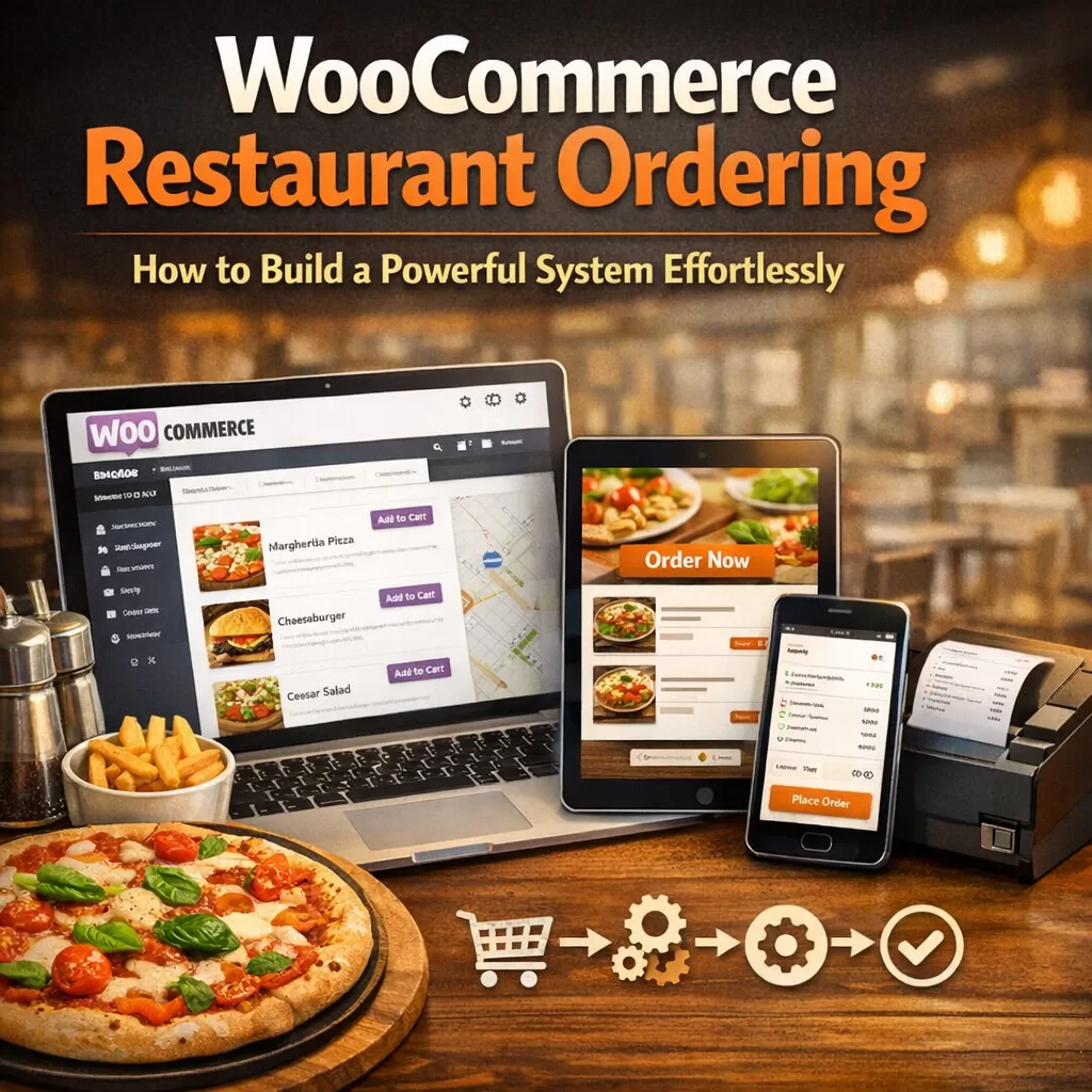 Illustration of WooCommerce Restaurant Ordering: How to Build a Powerful System Effortlessly