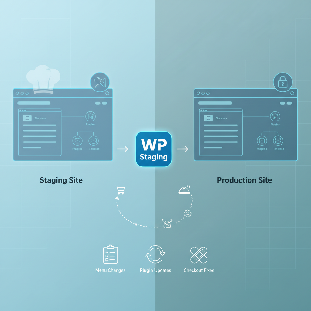 How to Set Up a Staging Environment for Your WooCommerce Restaurant Website: Safely Test Menu Changes, Plugin Updates, and Checkout Fixes Without Breaking Your Live Ordering System (Complete Guide)