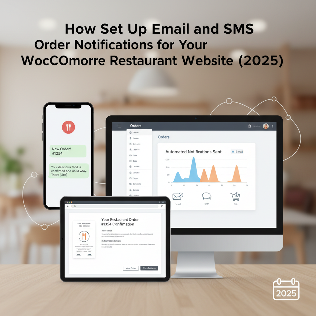 How to Set Up Email and SMS Order Notifications for Your WooCommerce Restaurant Website (2026)
