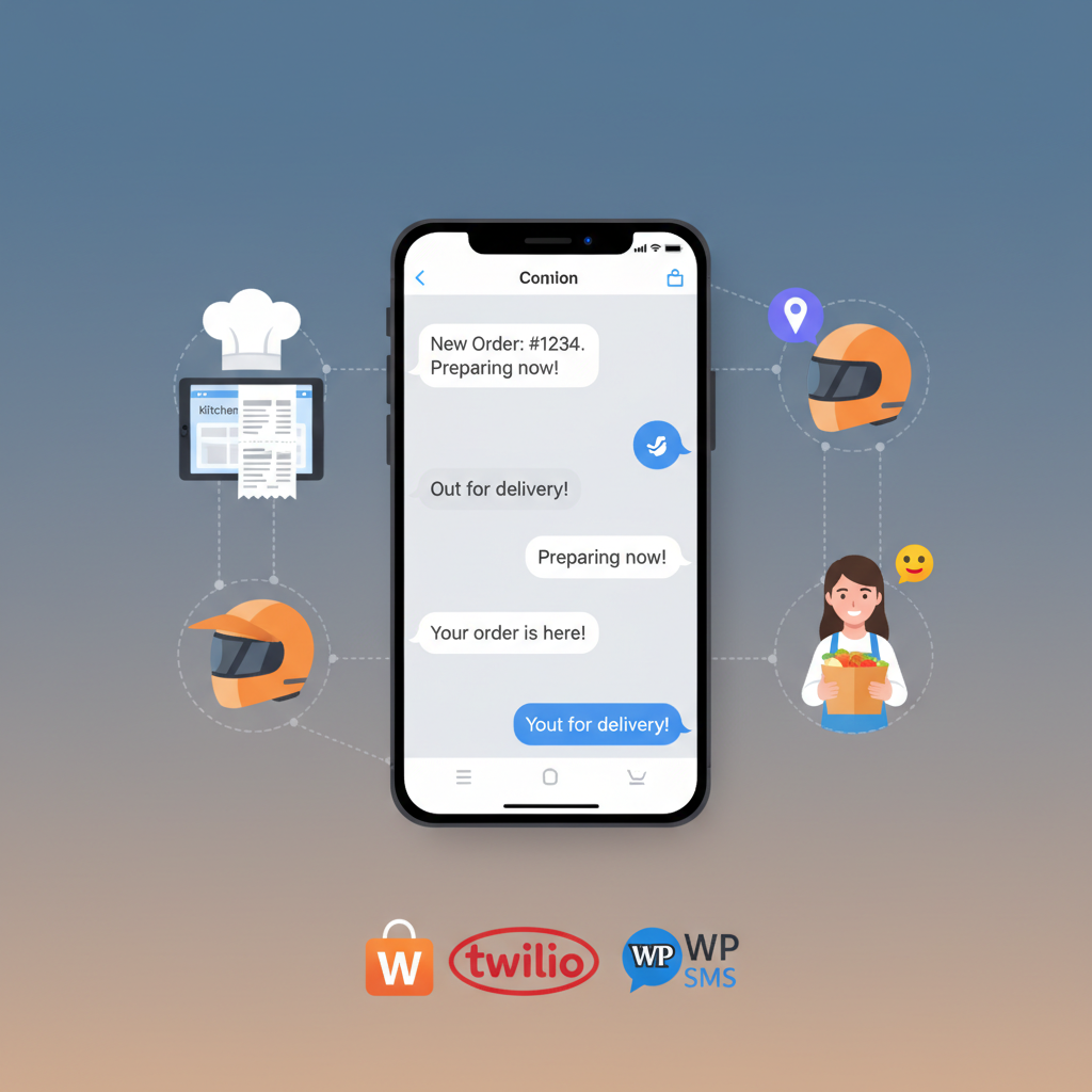 How to Set Up SMS Order Notifications and Text Message Marketing for Your WooCommerce Restaurant: Real-Time Alerts for Kitchen Staff, Delivery Drivers, and Customers Using Twilio and WP SMS (Complete Guide)