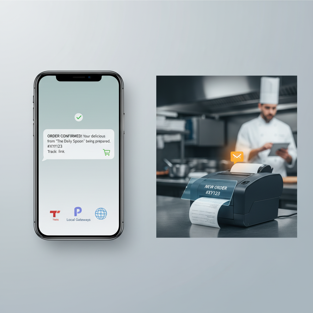 How to Add SMS Order Notifications to Your WooCommerce Restaurant (Twilio, Plivo & Local Gateways)