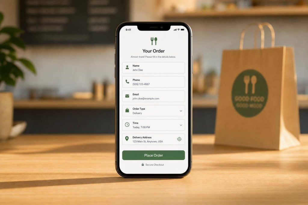 Customer Fields for WooCommerce Restaurant Orders