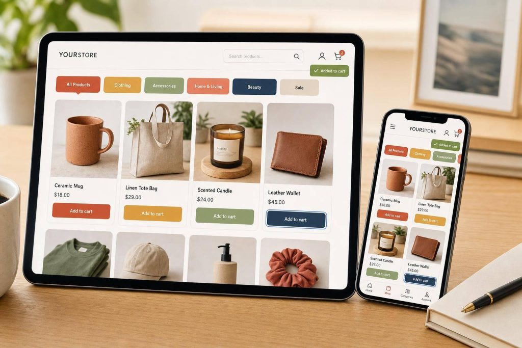 Creating tabbed menu layout for WooCommerce