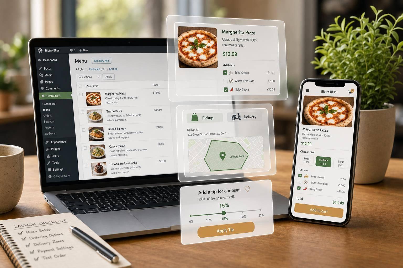 How to Set Up Restaurant Menu Ordering in WordPress