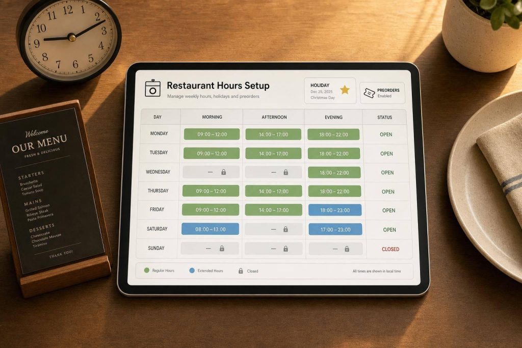 Restaurant Hours Setup in WooCommerce
