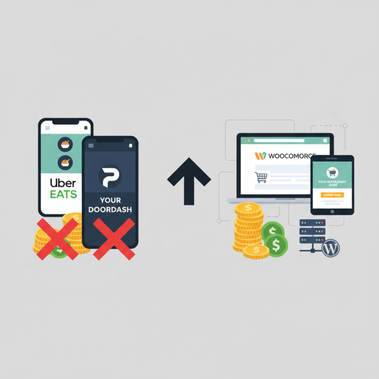 Uber Eats vs DoorDash vs Self-Hosted WooCommerce Ordering: Which Saves Restaurants More Money?